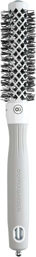 Olivia Garden Expert Blowout Shine Spazzola rotonda bianco e grigia