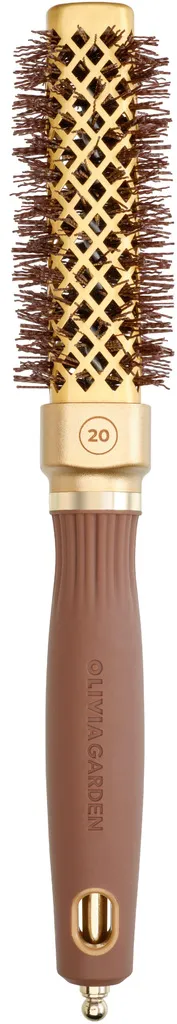 Olivia Garden Expert Blowout Straight con setole ondulate Gold & Brown