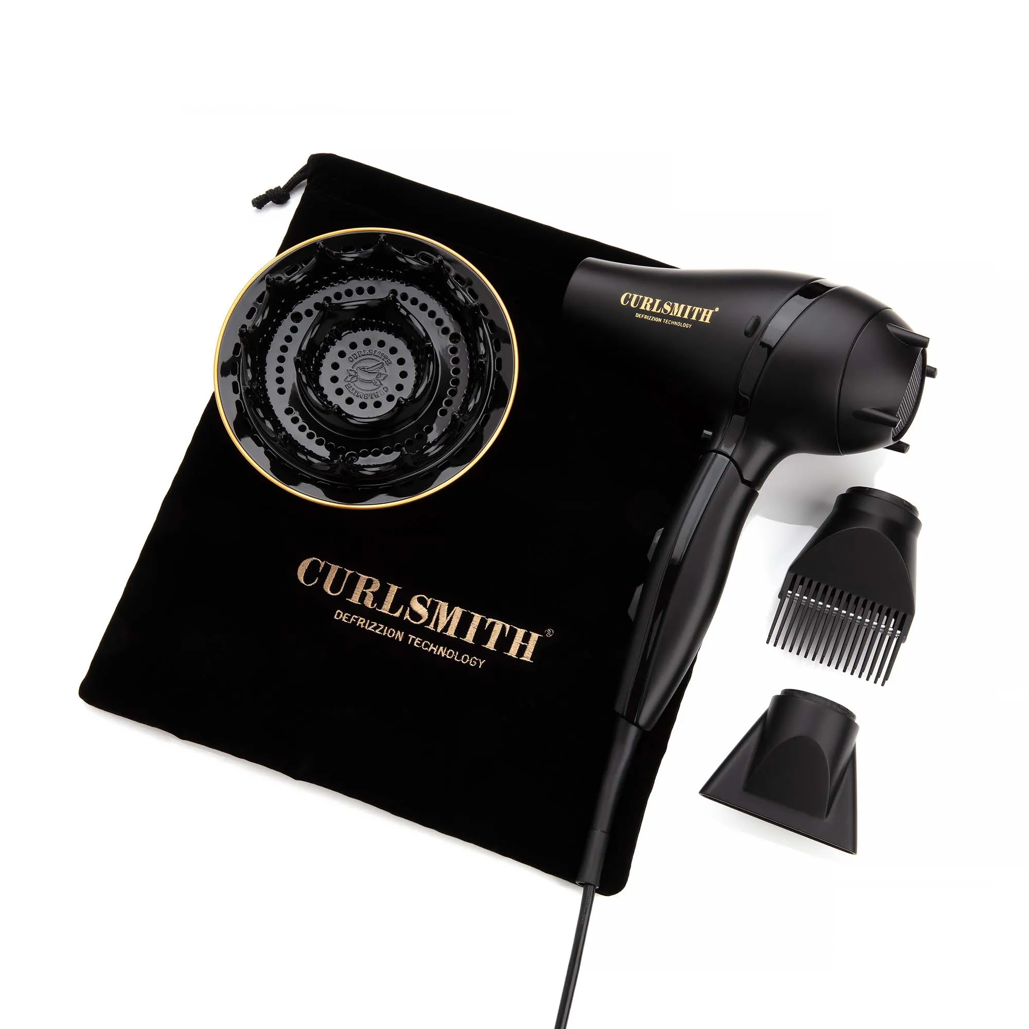 Hot Tools Curlsmith Travel Defrizzion asciugacapelli incl. diffusore XL