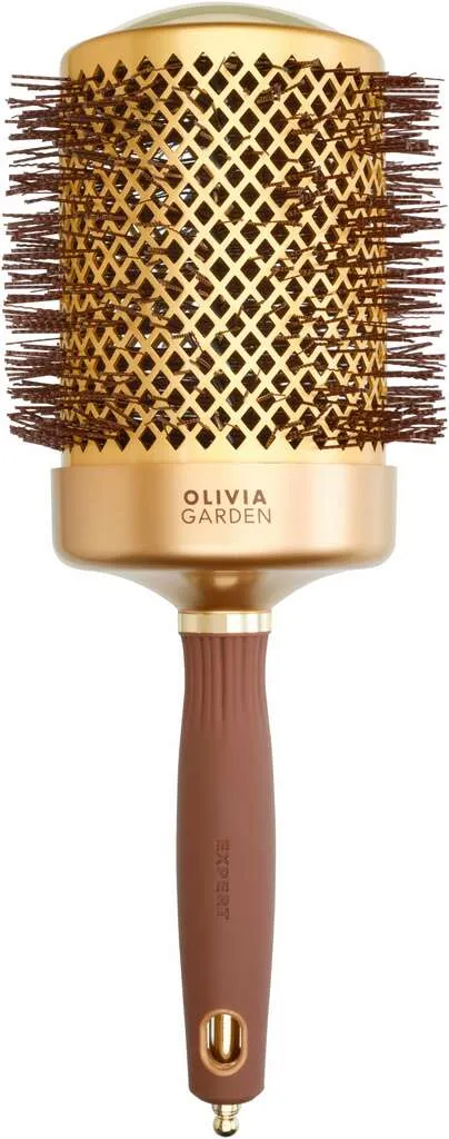 Olivia Garden Expert Blowout Shine con setole ondulate Gold & Marrone