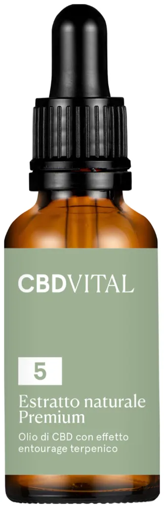 Olio di CBD Estratto Naturale PREMIUM 5%