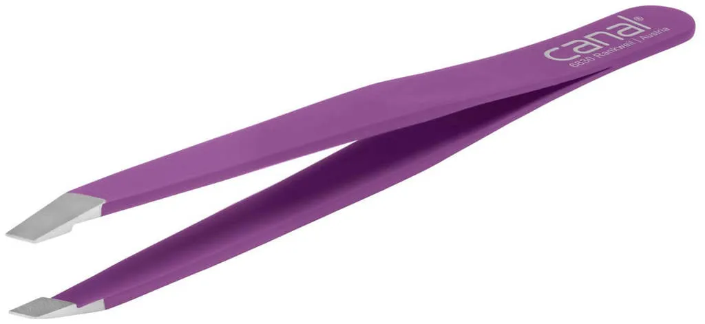 Canal slanted tweezers
