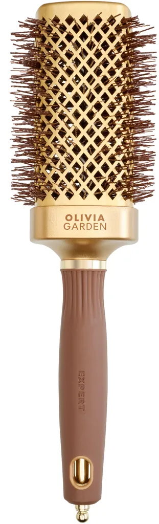 Olivia Garden Expert Blowout Straight con setole ondulate Gold & Brown