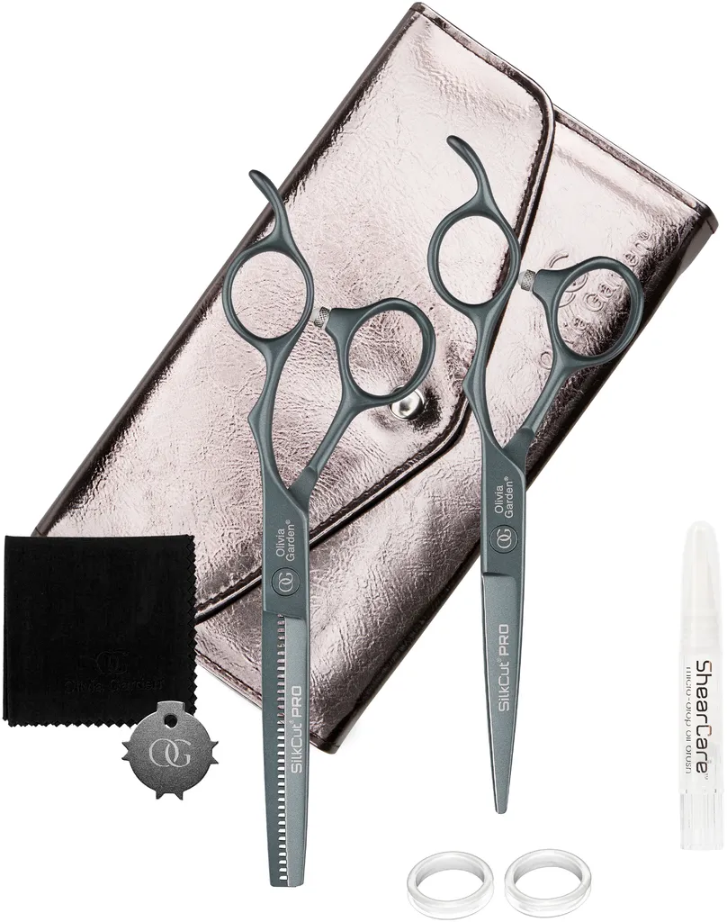 Olivia Garden SilkCut PRO Set da 2 Charcoal