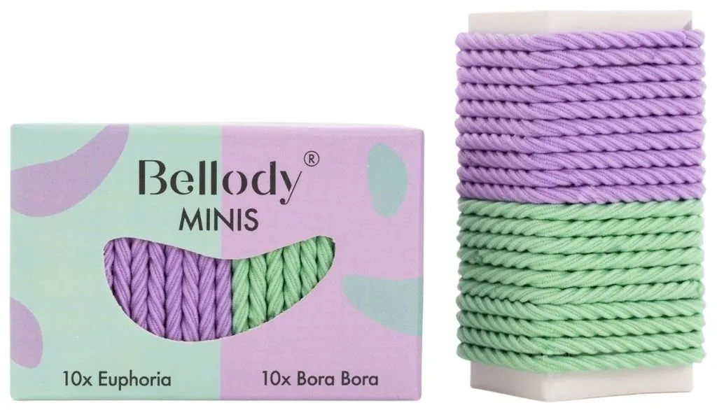 Bellody elastici mini - Menta & Violetto