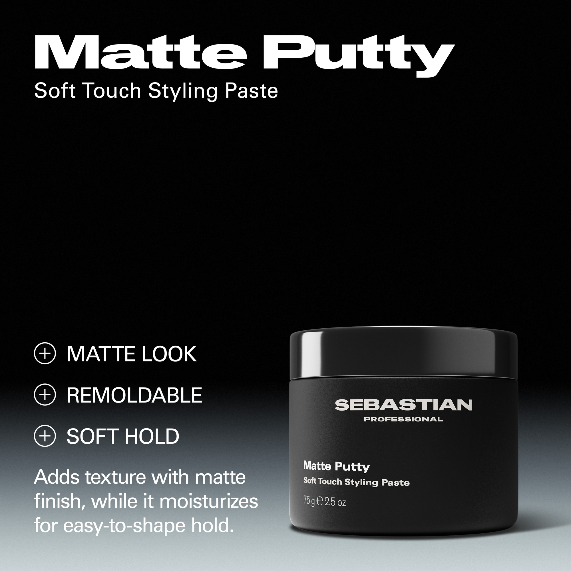 Sebastian Matte Putty Pasta Styling Soft Touch