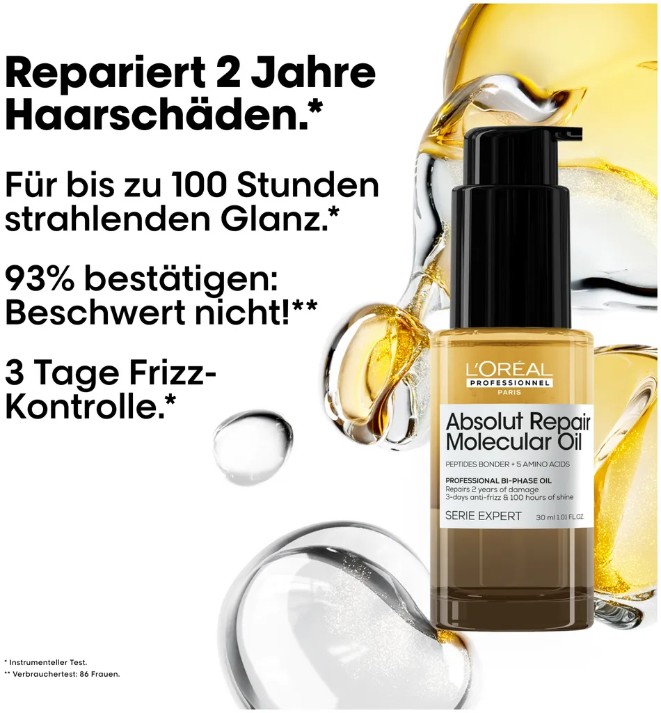 L'Oréal Professionnel Absolut Repair Molecular Bi-Phase Oil - 30 ml