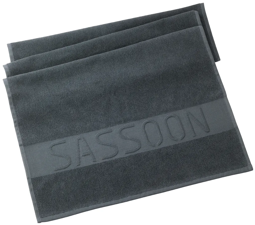 Asciugamano da salone Sassoon grigio