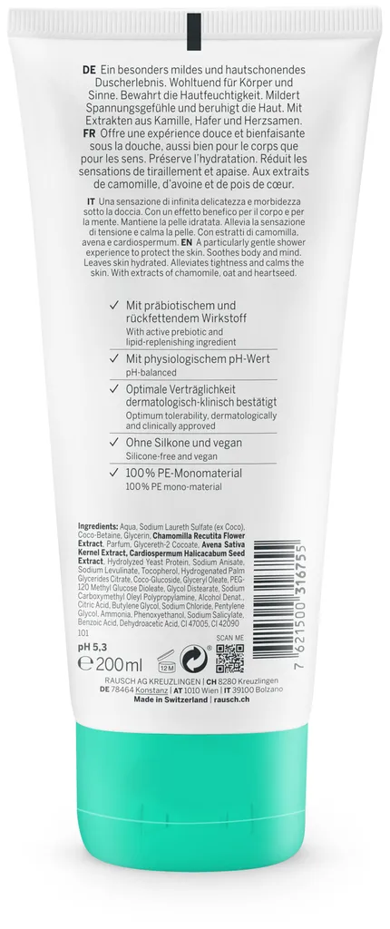 Rausch Delicato Shower Gel alla camomilla