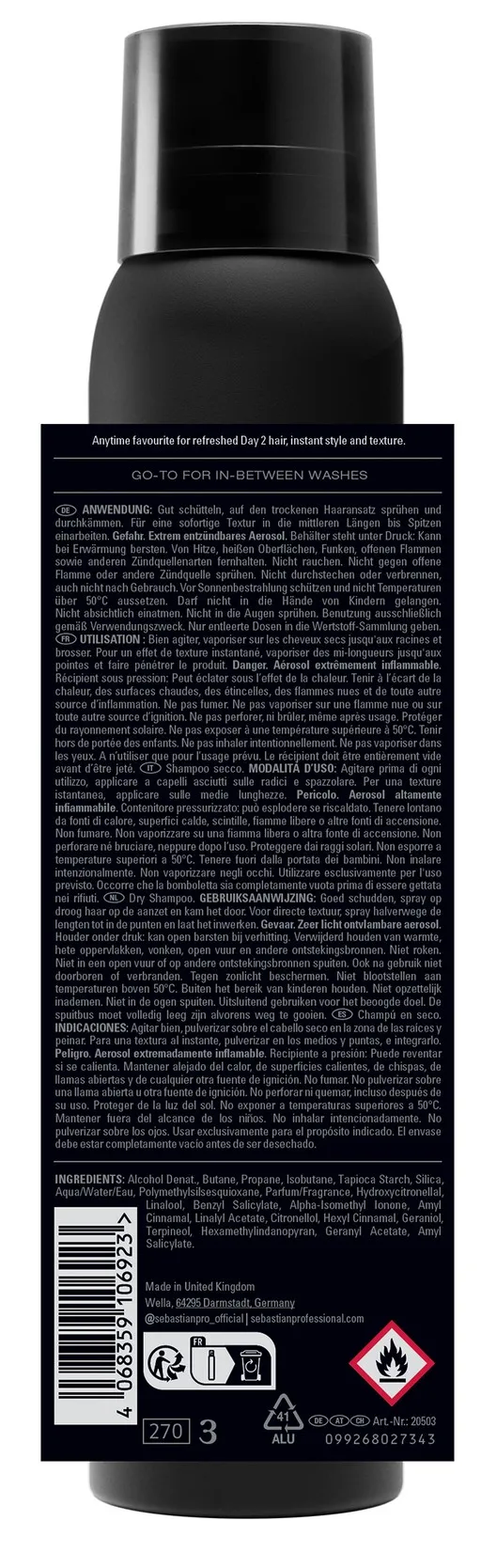 Sebastian Drynamic+ Shampoo secco