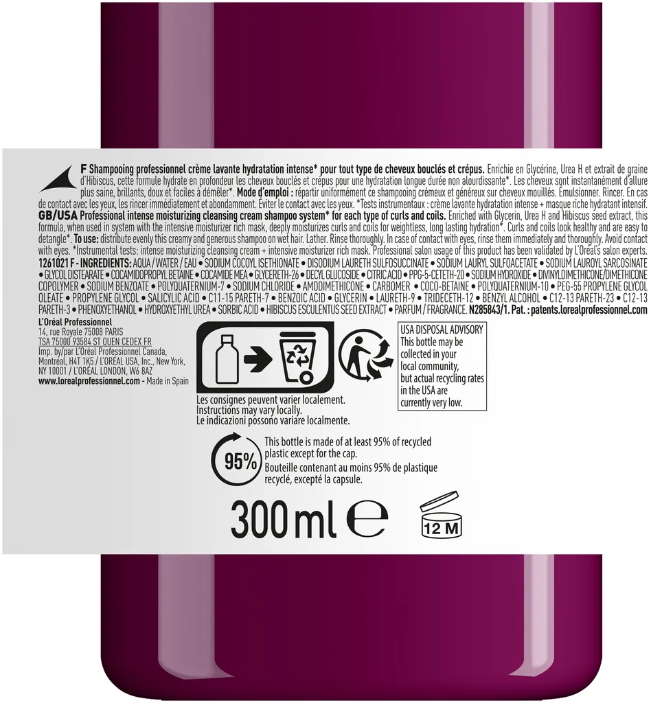 L'Oréal Serie Expert Curl Expression Intense Moisturizing Cleansing Cream - 300 ml