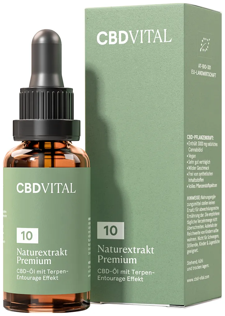 CBD VITAL Olio di CBD Estratto Naturale Premium 10% - 10 ml