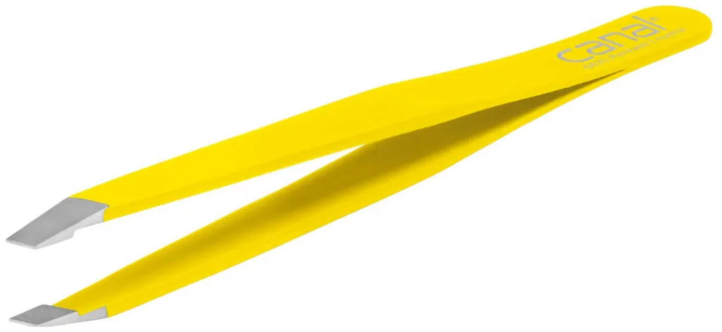 Canal slanted tweezers 9cm - bianco