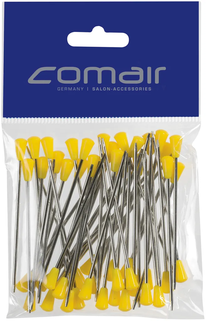 Comair Metallstecker con testa in plastica, confezione da 50