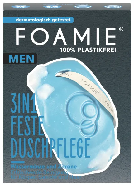 Foamie 3 in1 shampoo solido per uomini - What A Man