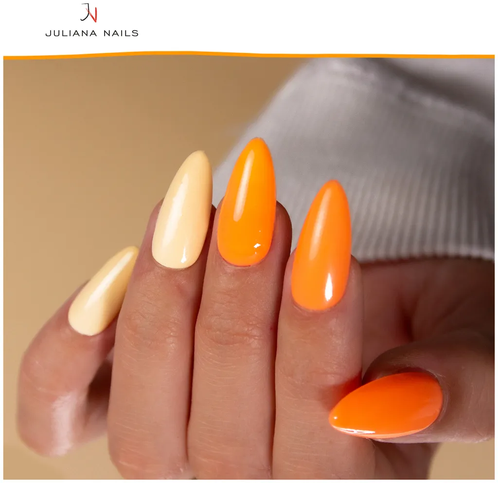 Juliana Nails smalto gel corallo & sfumature di giallo - Sunshine