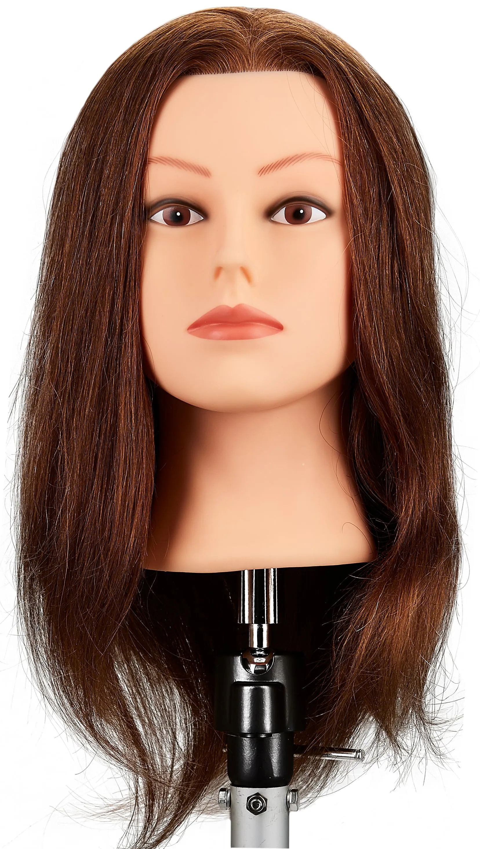 Fripac Practice Head 100% Human Hair light brown