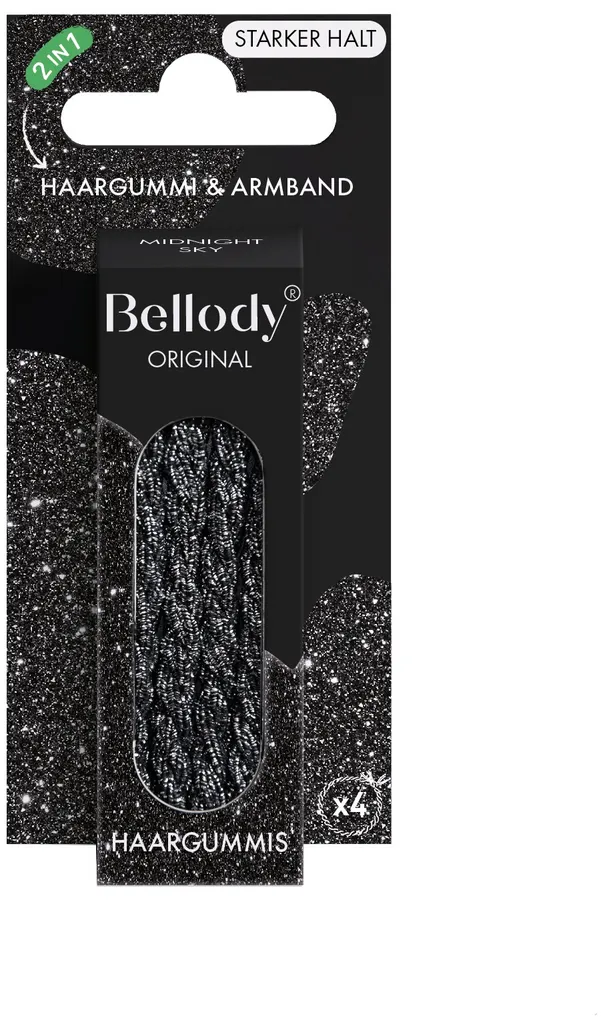 Bellody Original elastici per capelli - Classic Black