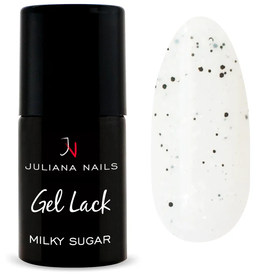 Juliana Nails smalto gel Glitter & Co - Glitter argento