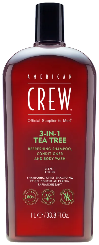 American Crew 3 in 1 Tea Tree Shampoo - 250 ml