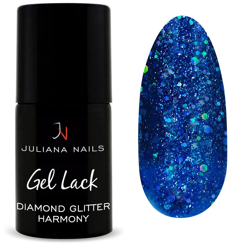 Juliana Nails smalto gel Glitter & Co - Glitter argento