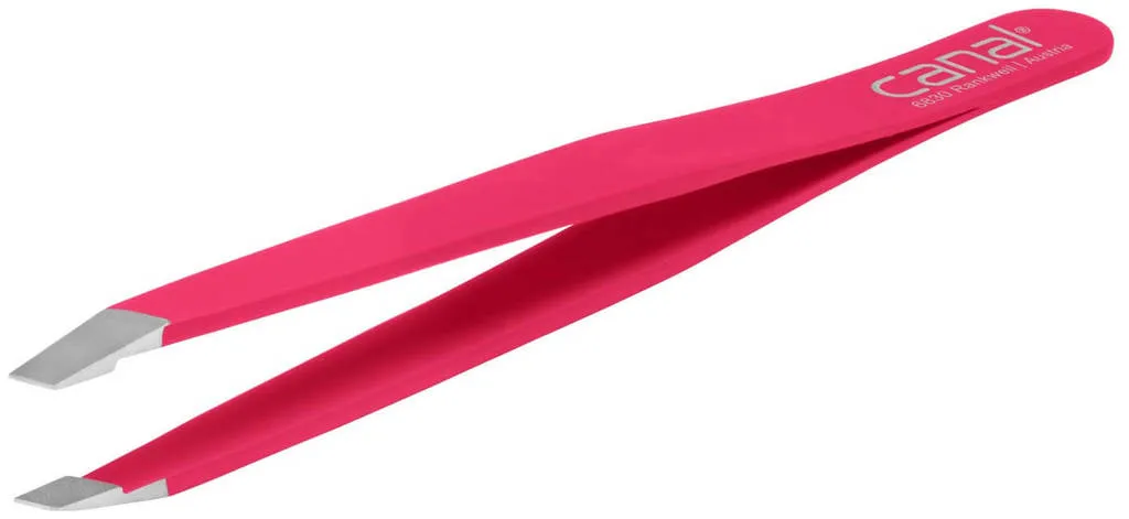 Canal slanted tweezers 9cm - bianco