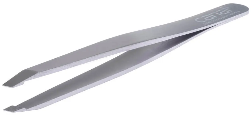 Canal slanted tweezers 9cm - bianco