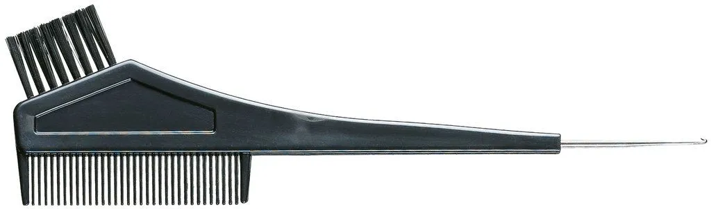 Comair Pennello nero per tinta capelli con pettine + gancio