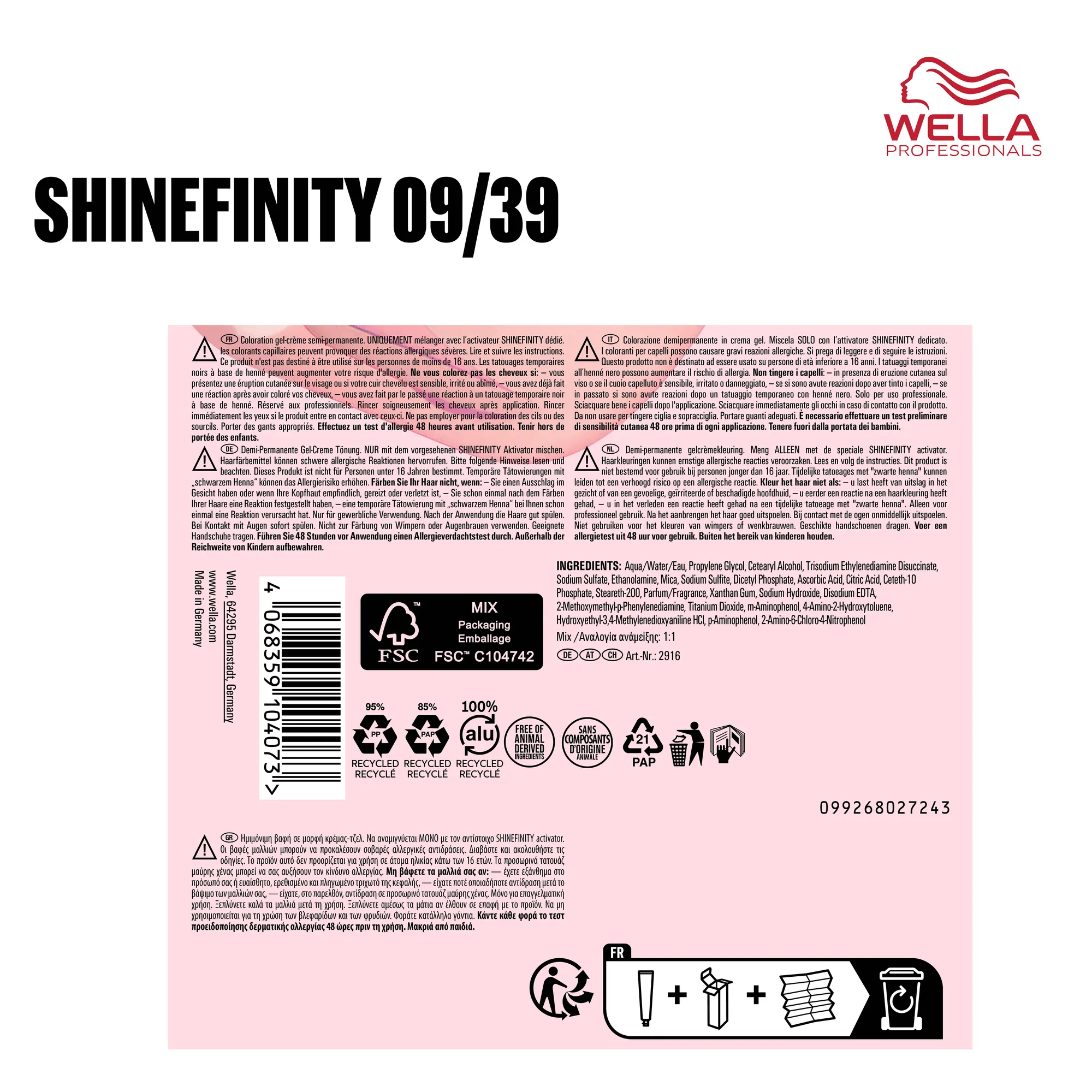 Wella Shinefinity 60ml - 05/98 Steel Orchid