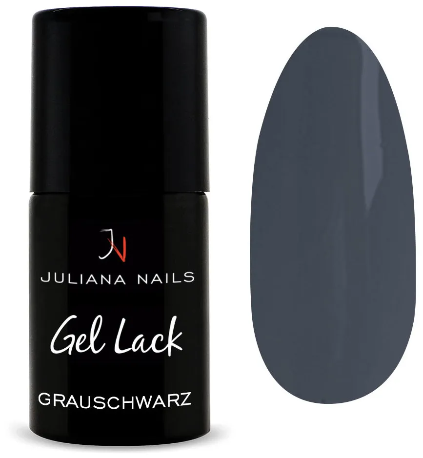Juliana Nails smalto gel nero & sfumature di grigio - Grey Black