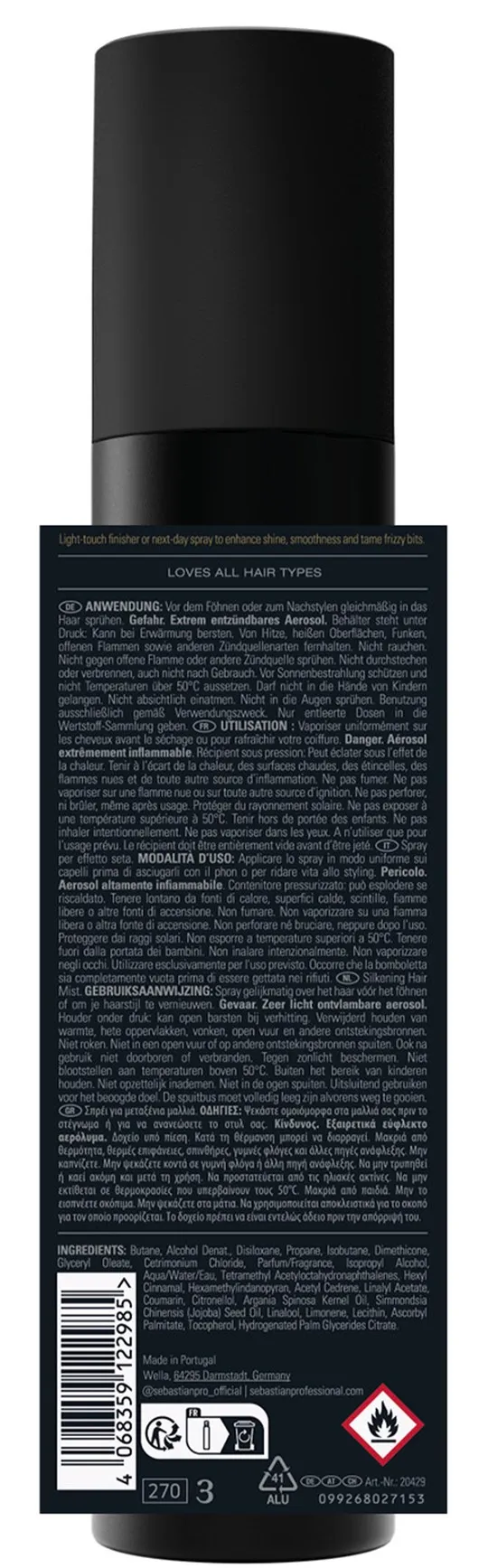 Sebastian Dark Oil Spray Illuminante per Capelli