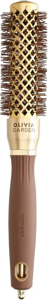 Olivia Garden Expert Blowout Shine con setole ondulate Gold & Marrone