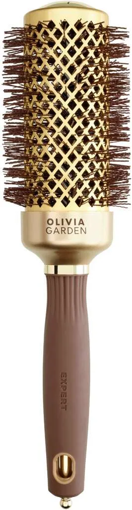 Olivia Garden Expert Blowout Shine con setole ondulate Gold & Marrone