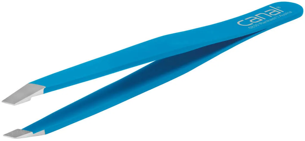 Canal slanted tweezers 9cm - bianco