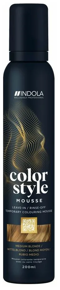 Indola Color Style Mousse - Silver