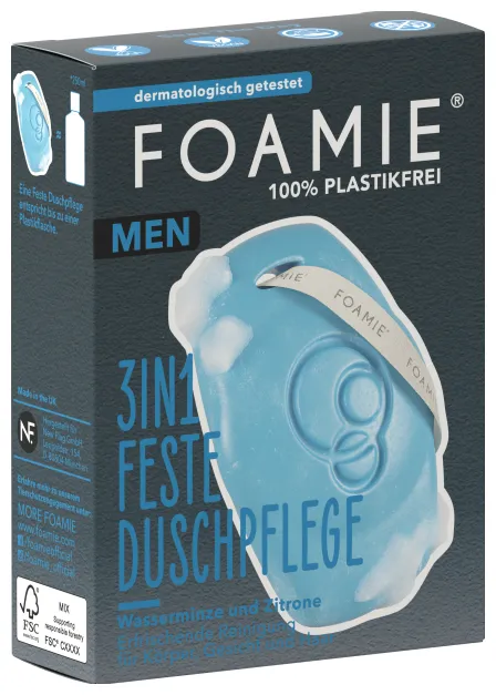 Foamie 3 in1 shampoo solido per uomini - What A Man