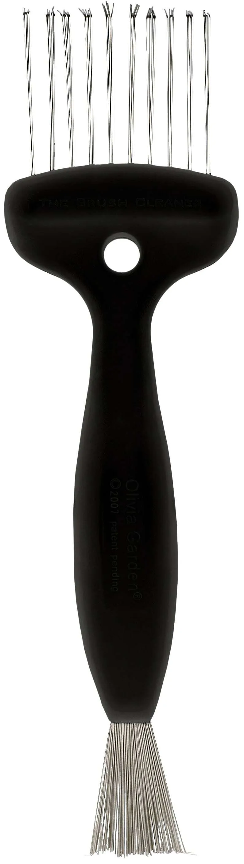 Olivia Garden Pulitore per spazzole in plastica riciclata, nero