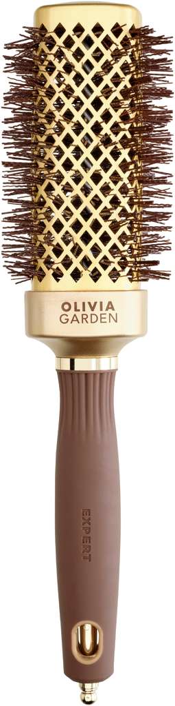 Olivia Garden Expert Blowout Straight con setole ondulate Gold & Brown