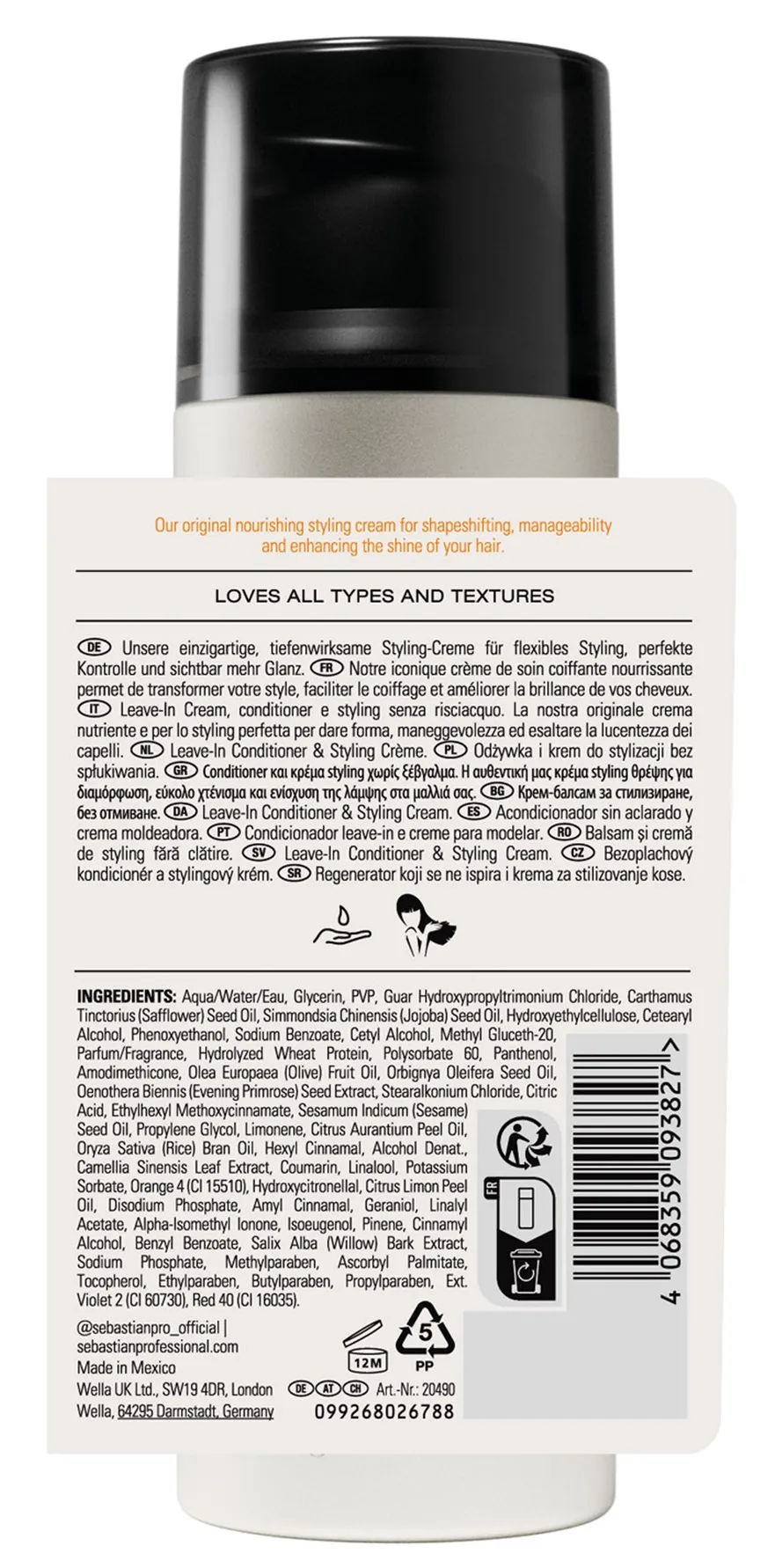 Sebastian Potion 9 Balsamo Leave-In & Crema Styling
