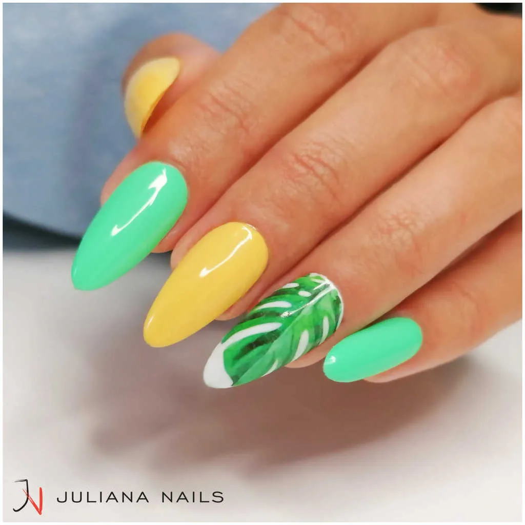 Juliana Nails smalto gel corallo & sfumature di giallo - Sunshine