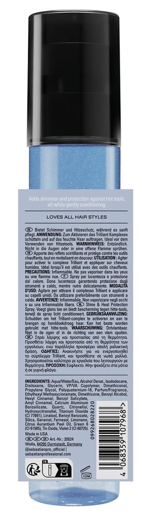 Sebastian Trilliant Shine and Heat Protection Spray