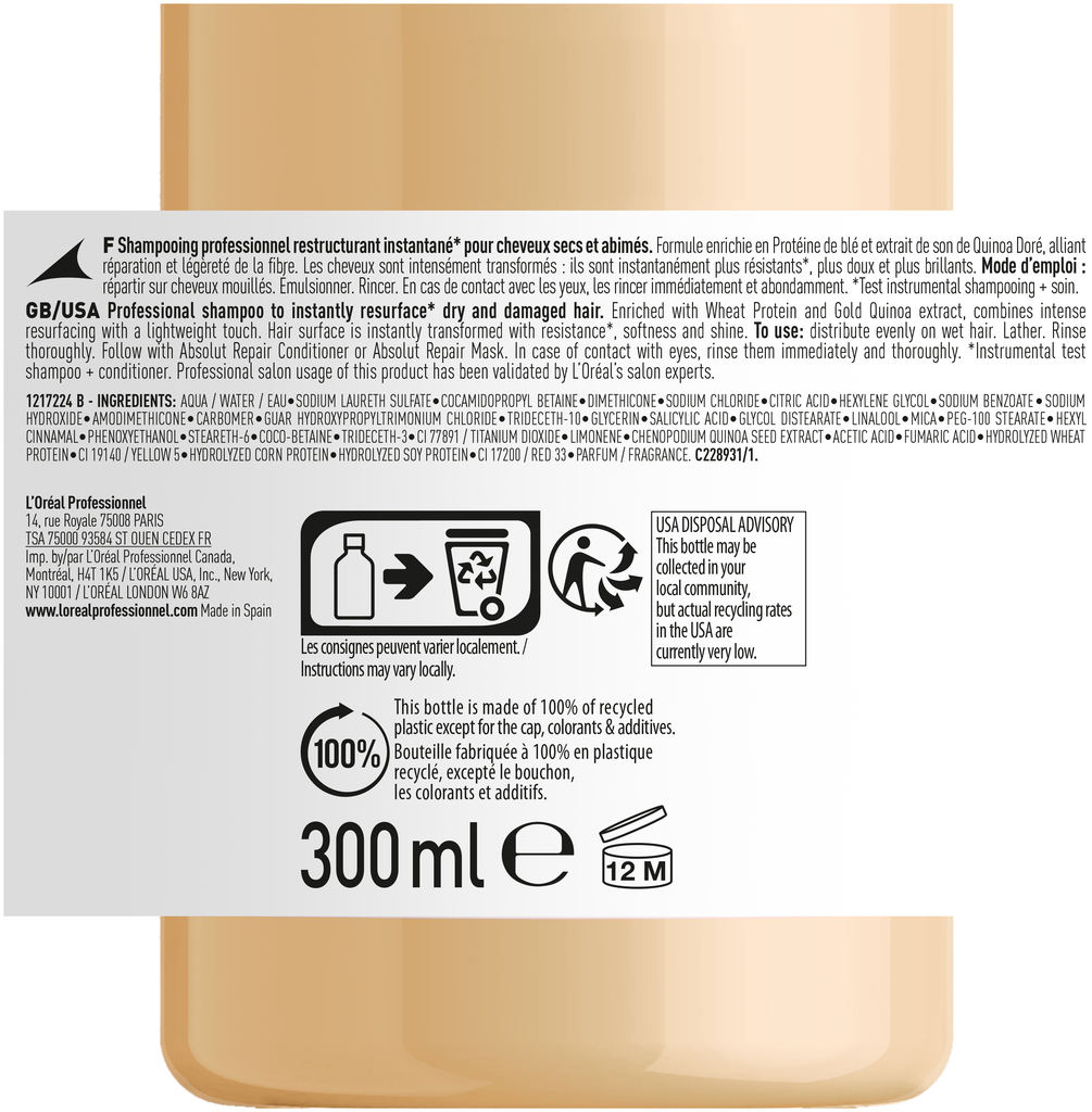 L'Oréal Absolut Repair Shampoo