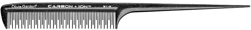 Olivia Garden ST-2 Pettine a coda in carbonio + Ion 22,5 cm
