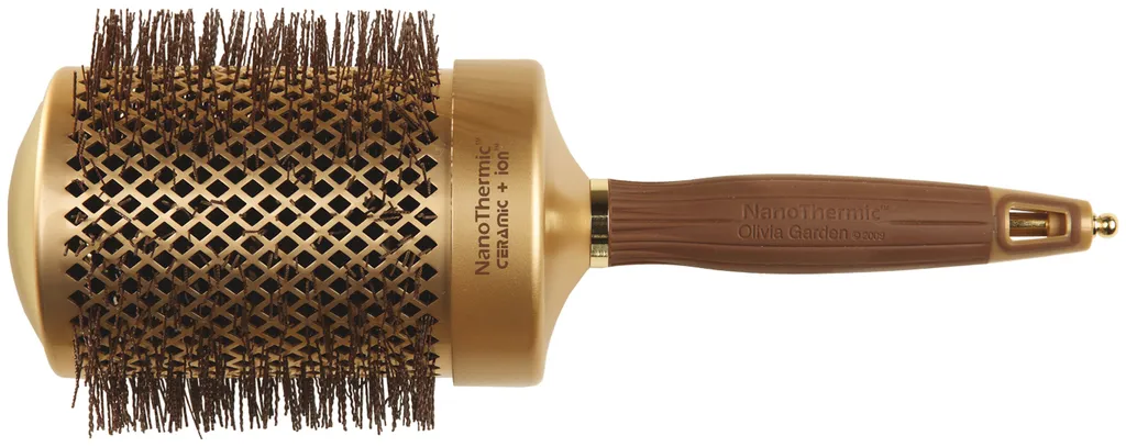Olivia Garden Expert Blowout Shine con setole ondulate Gold & Marrone