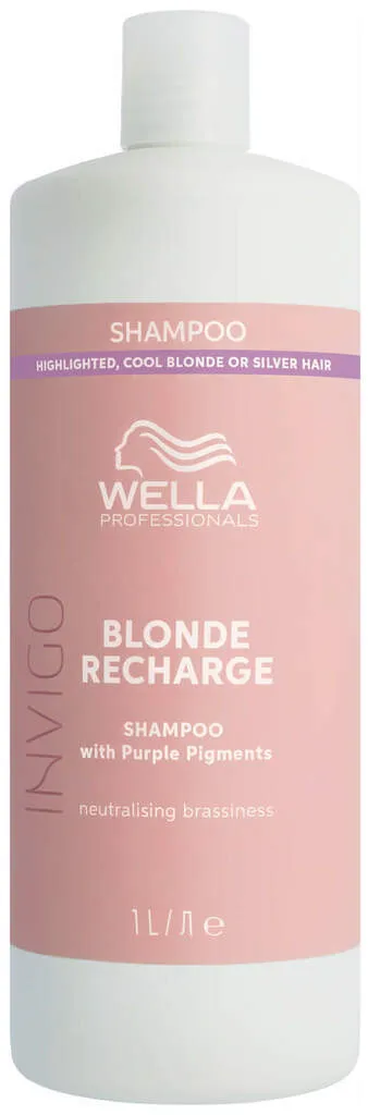 Wella Invigo Blonde Recharge Cool Blonde Color Refreshing Shampoo - 300 ml