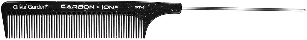 Olivia Garden Pettine ST-1 Carbon + Ion Pettine a denti lunghi 20,5 cm