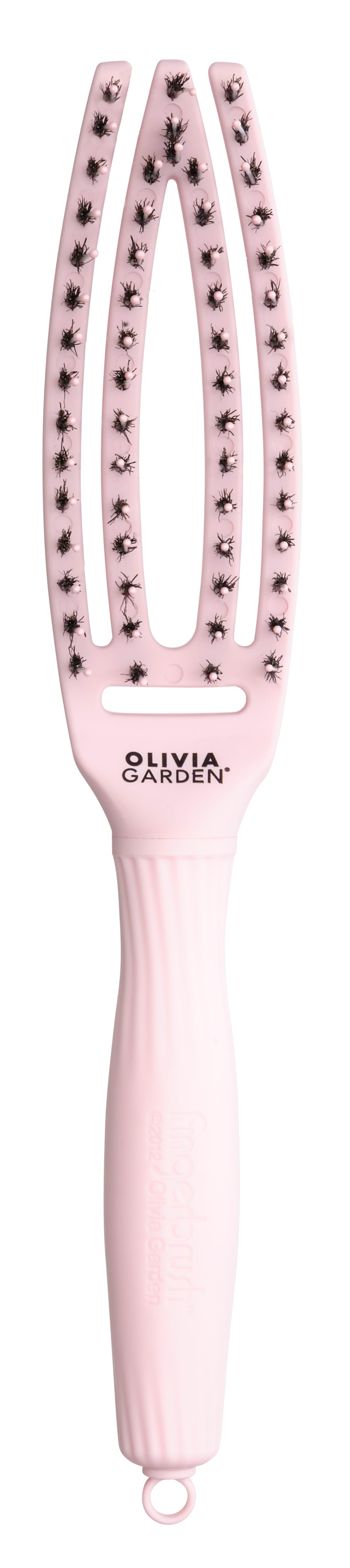 Olivia Garden Fingerbrush Combo S Rosa Pastello
