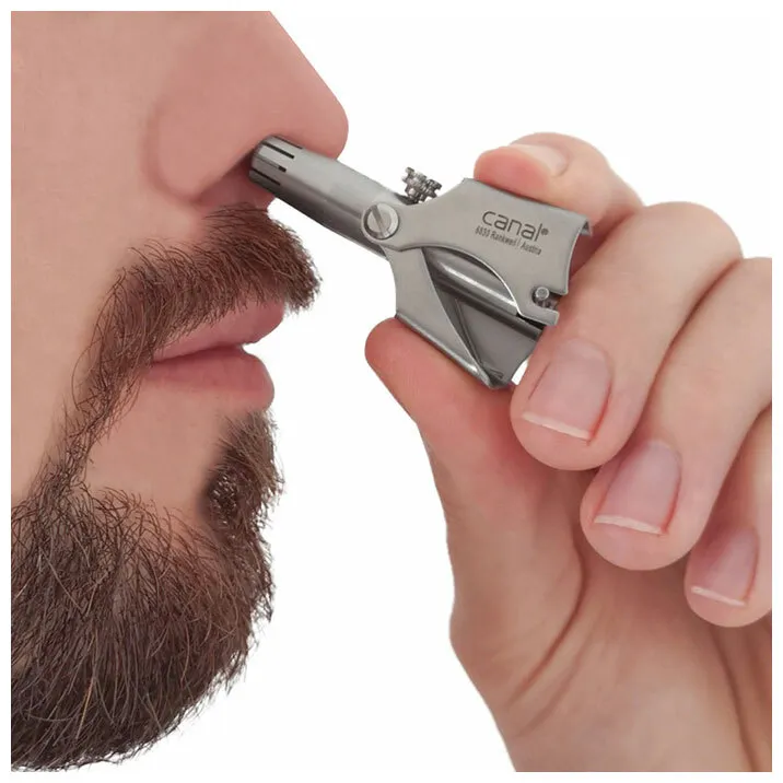 Canal ear and nose hair trimmer