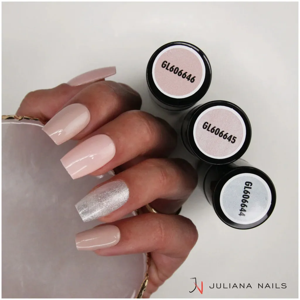 Juliana Nails smalto gel Glitter & Co - Glitter argento