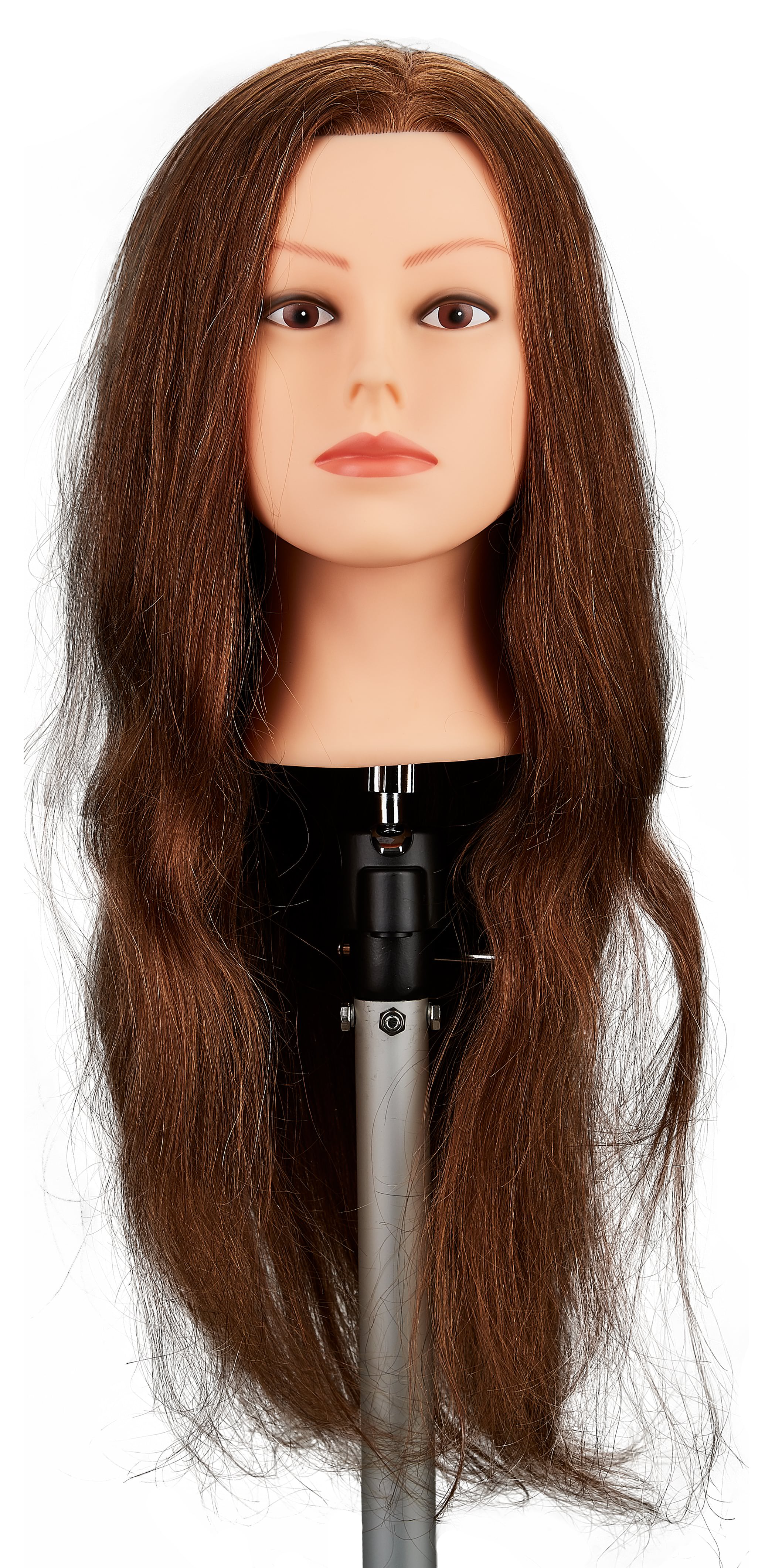 Fripac Practice Head 100% Human Hair light brown